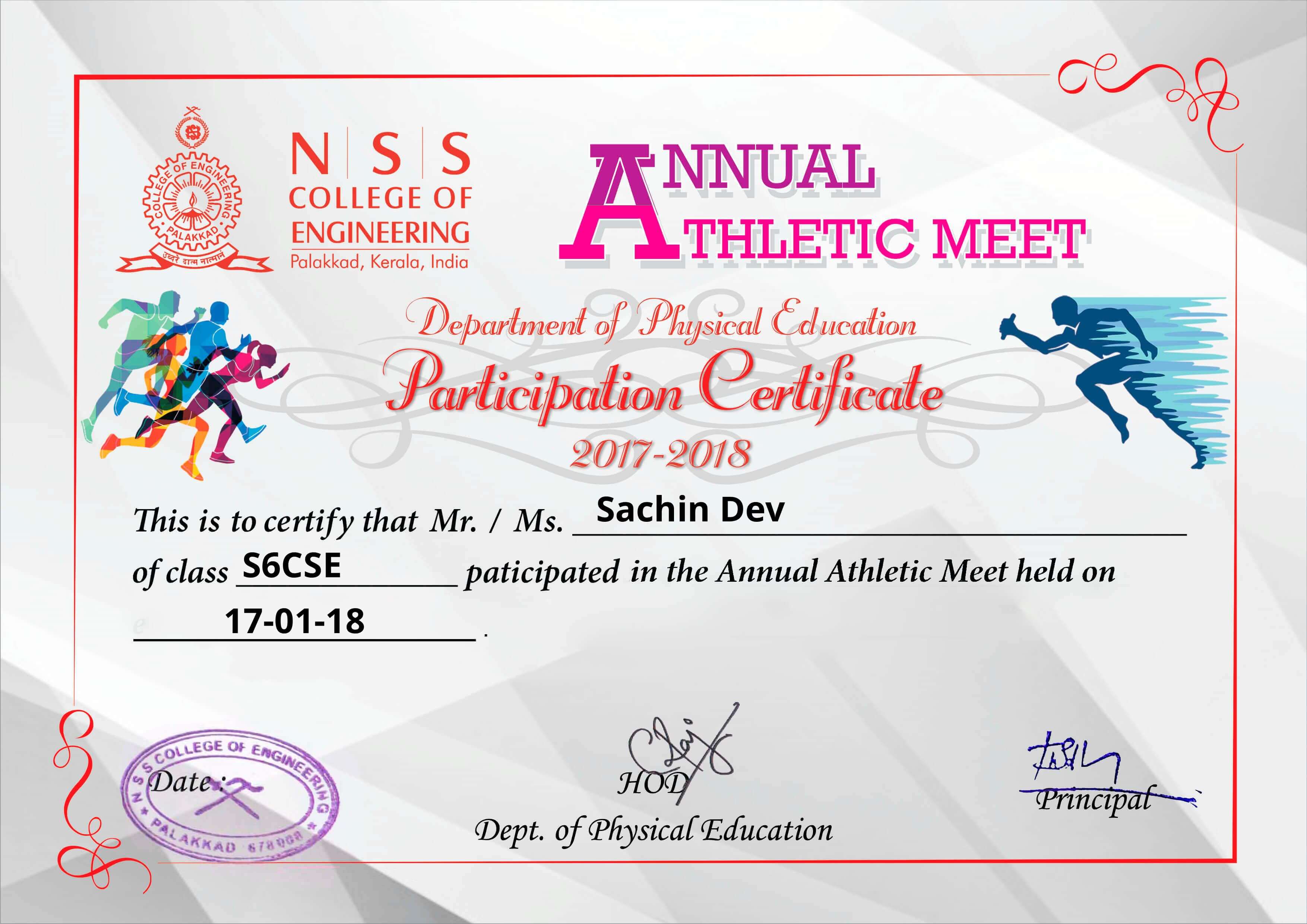 NSSCE Sports Tricodia